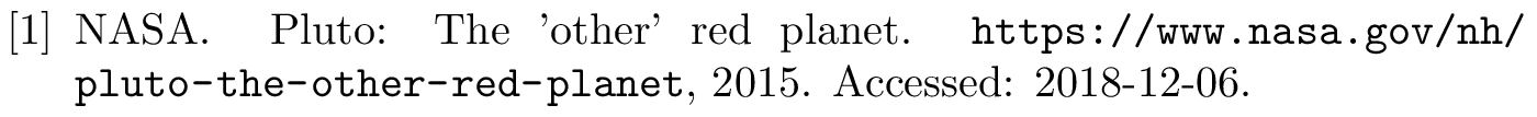 BibTeX example: misc citation style plain
